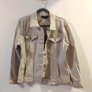 Beige Charter Club Jean Type Jacket